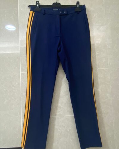 Calças às Ricas Azul e Amarelo - Stradivarius