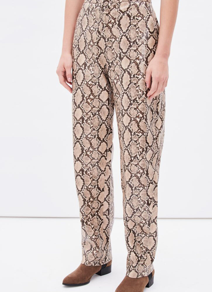 Calças Estampadas Serpente - Zara