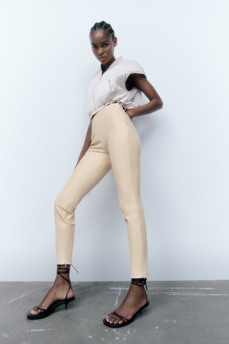 Leggings efeito pele - ZARA