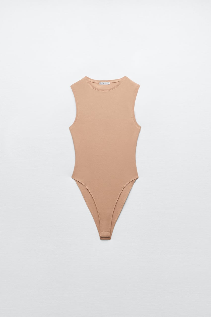 Body com nervuras algodão - Zara