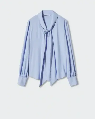 Camisa com laço M e L - Mango